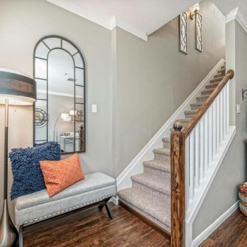 Stairwell to Bedrooms, this listing is not suitable for guests that have difficulty with steps
