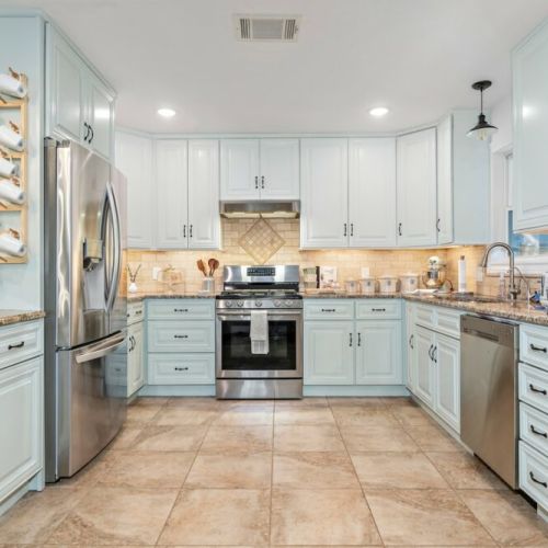Chef-friendly Kitchen Fully Equipped with Stainless Steel Appliances